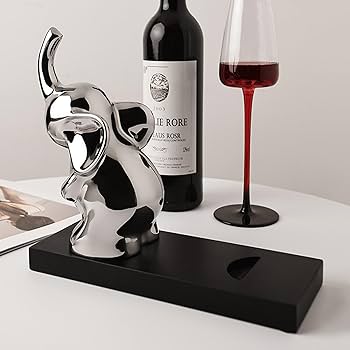 木製象デザインワインラック Amazon.co.jp: 象のワインラックの装飾,象の飾り台 | 象の装飾